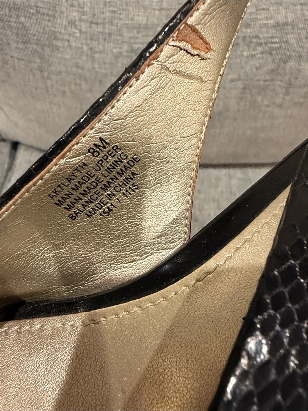 Anne Klein shiny patent